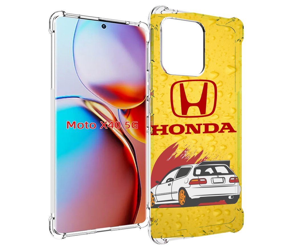 

Чехол MyPads honda-motor для Motorola Moto X40, Прозрачный, Tocco