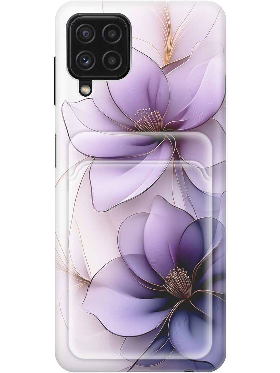 

Силиконовый чехол на Samsung Galaxy A22 / M32 / M22 с принтом с карманом для карты 850067, Белый;прозрачный;серый;фиолетовый, 730829521