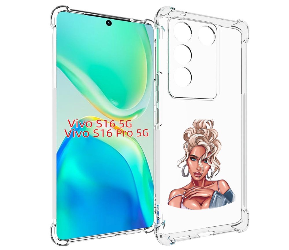 

Чехол MyPads красивая-блондинка женский для Vivo S16 5G/S16 Pro 5G/V27/V27 Pro, Tocco