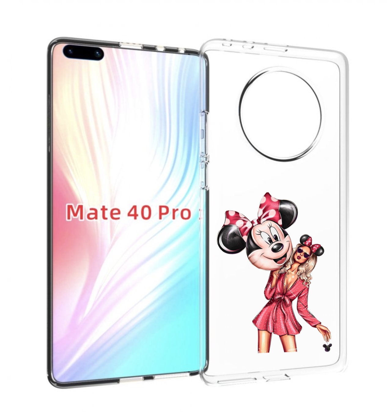 

Чехол MyPads девушка-с-шариком женский для Huawei Mate 40 Pro (NOH-NX9), Прозрачный, Tocco