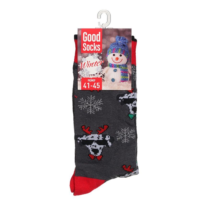 

Носки мужские Good Socks серые 41-45, Серый