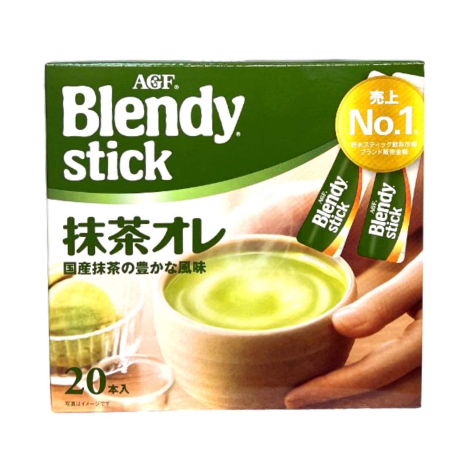 

Чай зеленый с молоком AGF Blendy в стиках, 20 шт