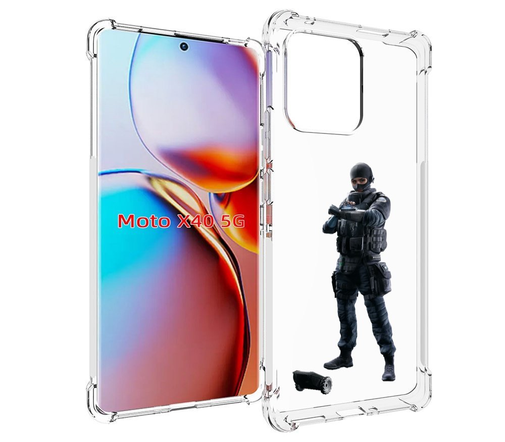 

Чехол MyPads Tom-Clancy's-Rainbow-Six-1 для Motorola Moto X40, Прозрачный, Tocco