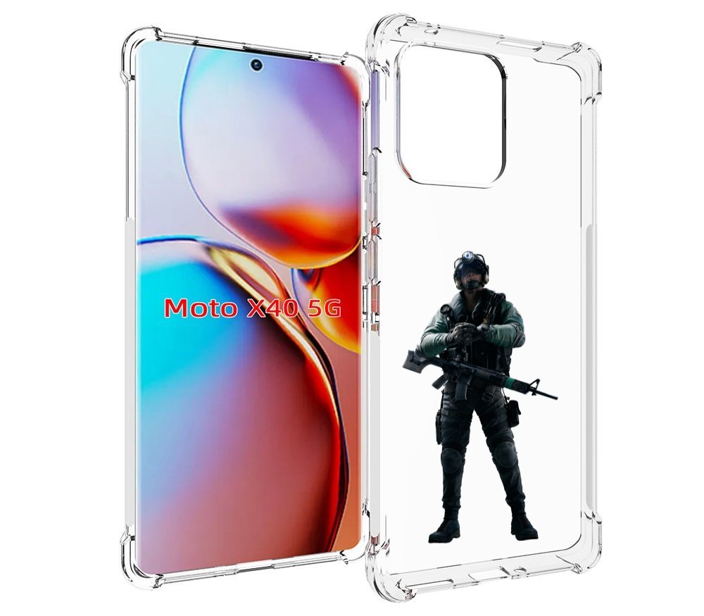 

Чехол MyPads Tom-Clancy's-Rainbow-Six-2 для Motorola Moto X40, Прозрачный, Tocco