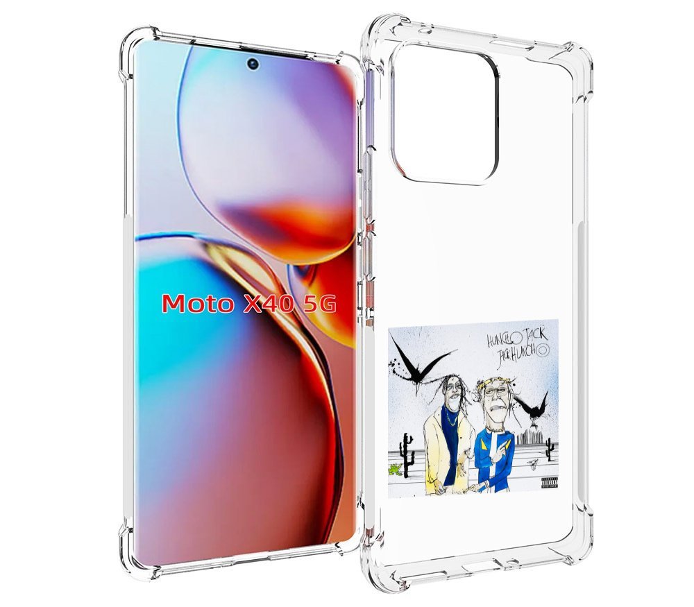 

Чехол MyPads Travis Scott & Quavo - Huncho Jack, Jack Huncho для Motorola Moto X40, Прозрачный, Tocco