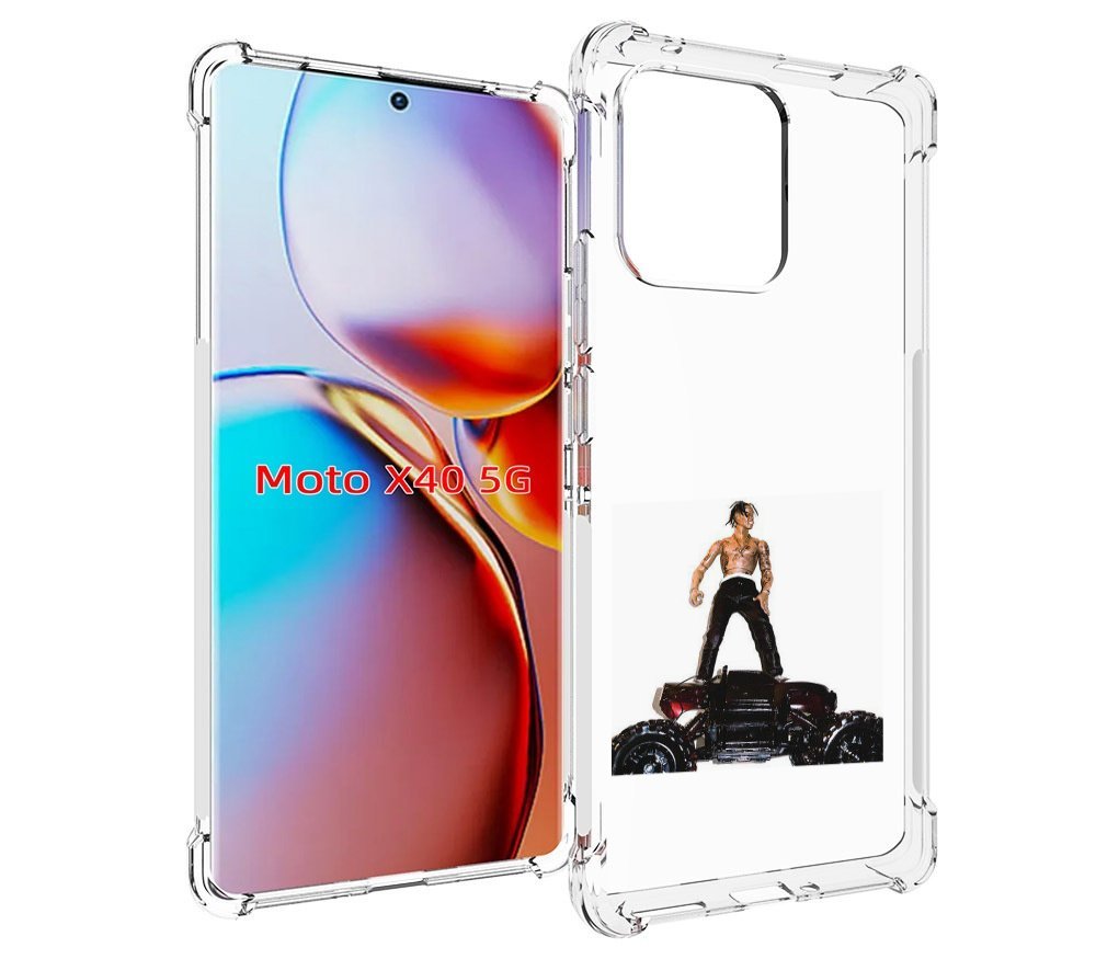 

Чехол MyPads Travis Scott - Rodeo для Motorola Moto X40, Прозрачный, Tocco