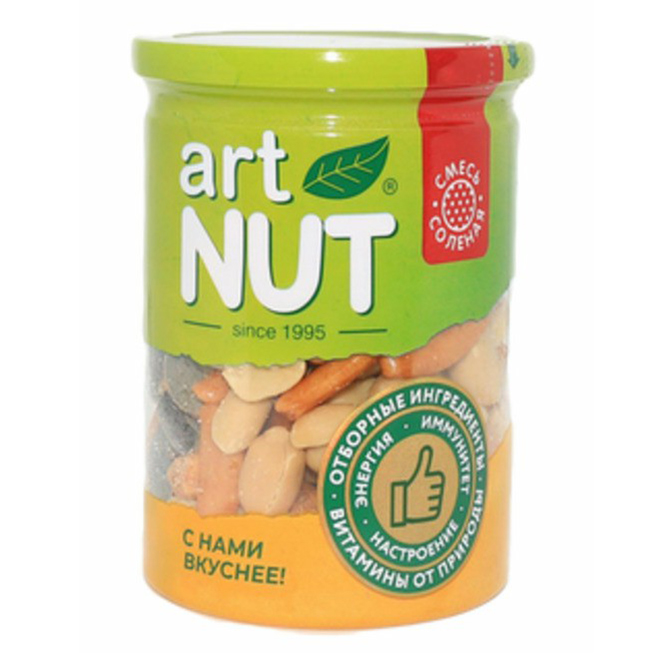 

Смесь орехов и кукурузы ArtNut Соленая с крекером 130 г