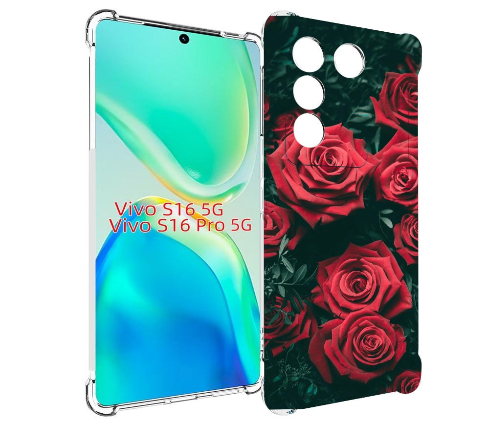 

Чехол MyPads красные-бархатные-розы для Vivo S16 5G/S16 Pro 5G/V27/V27 Pro, Tocco
