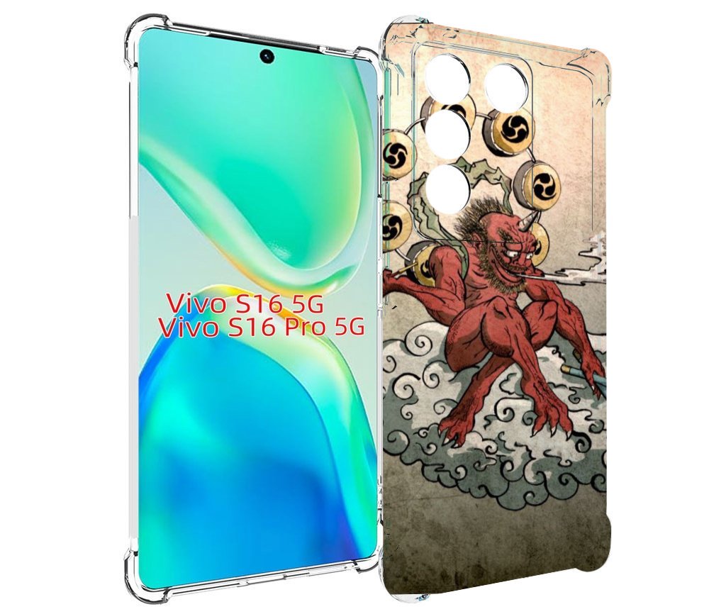 

Чехол MyPads красный чертик на облаке для Vivo S16 5G/S16 Pro 5G/V27/V27 Pro, Tocco