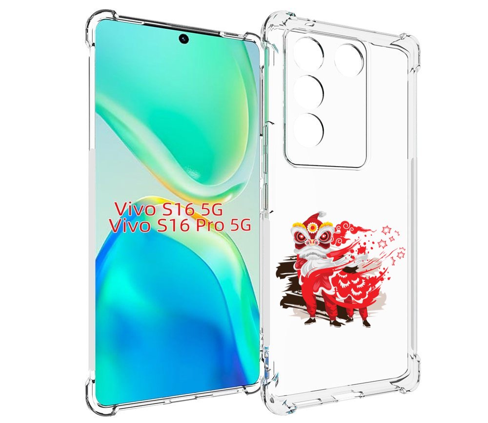 

Чехол MyPads красный-карнавал для Vivo S16 5G/S16 Pro 5G/V27/V27 Pro, Tocco