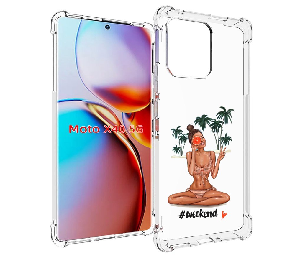 

Чехол MyPads Weekend для Motorola Moto X40, Прозрачный, Tocco