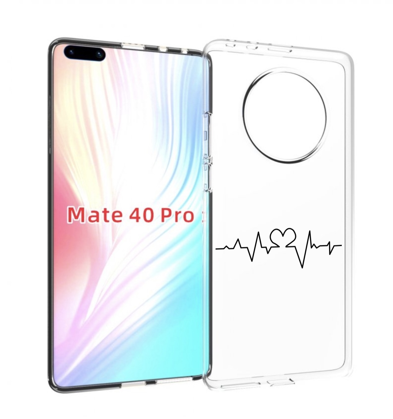 Чехол MyPads диаграмма-любви для Huawei Mate 40 Pro (NOH-NX9)