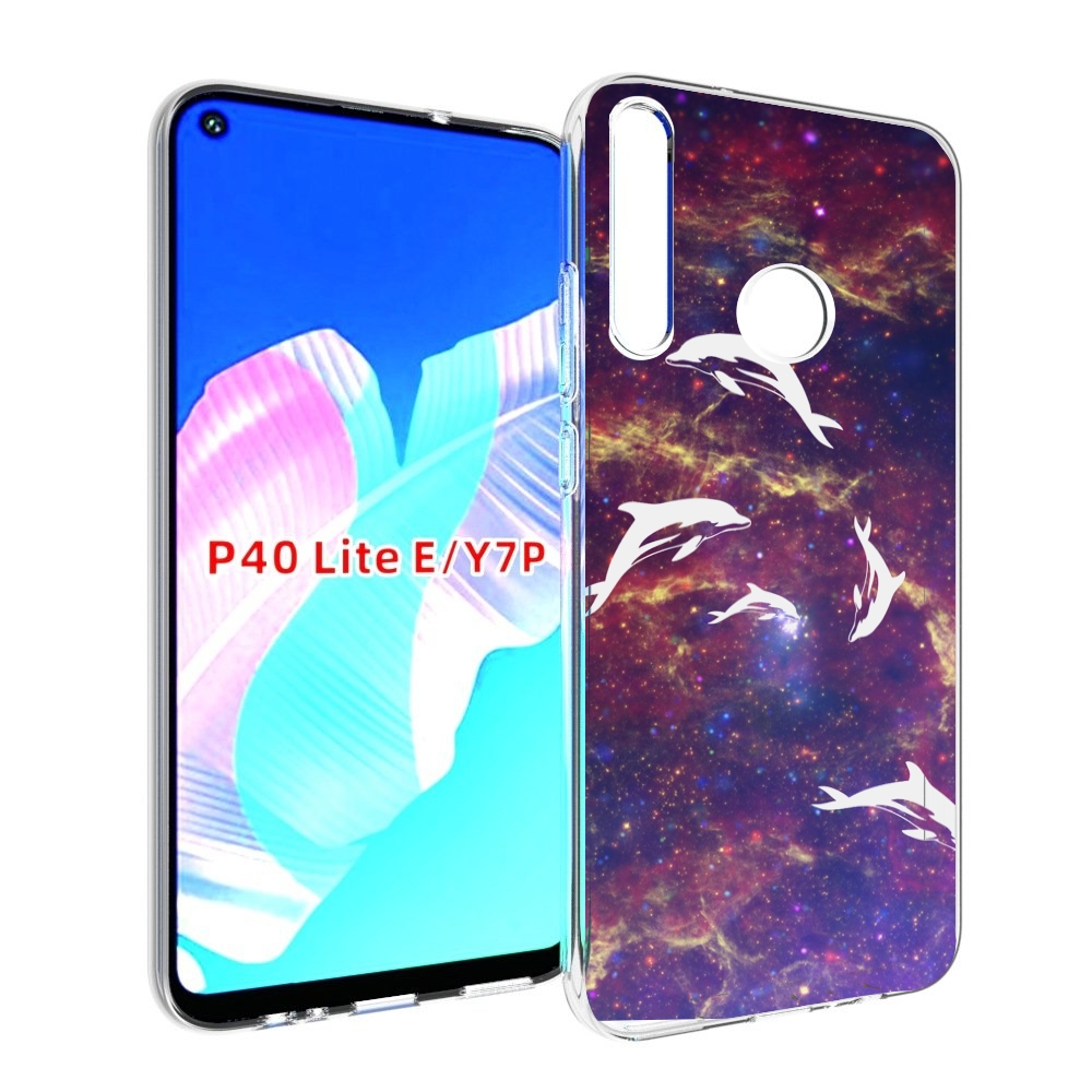 

Чехол бампер MyPads Космические-дельфины для Huawei P40 Lite E, Прозрачный, Tocco