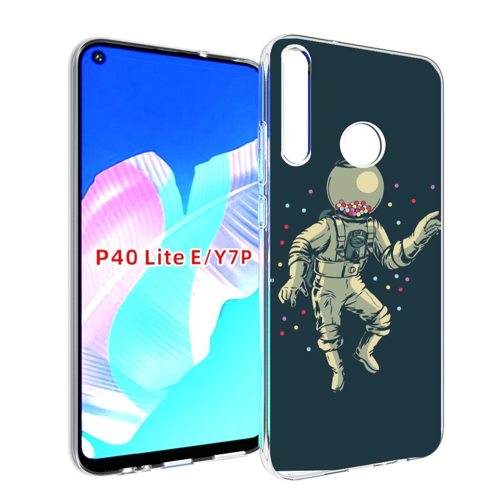 

Чехол бампер MyPads Космонавт для Huawei P40 Lite E, Прозрачный, Tocco