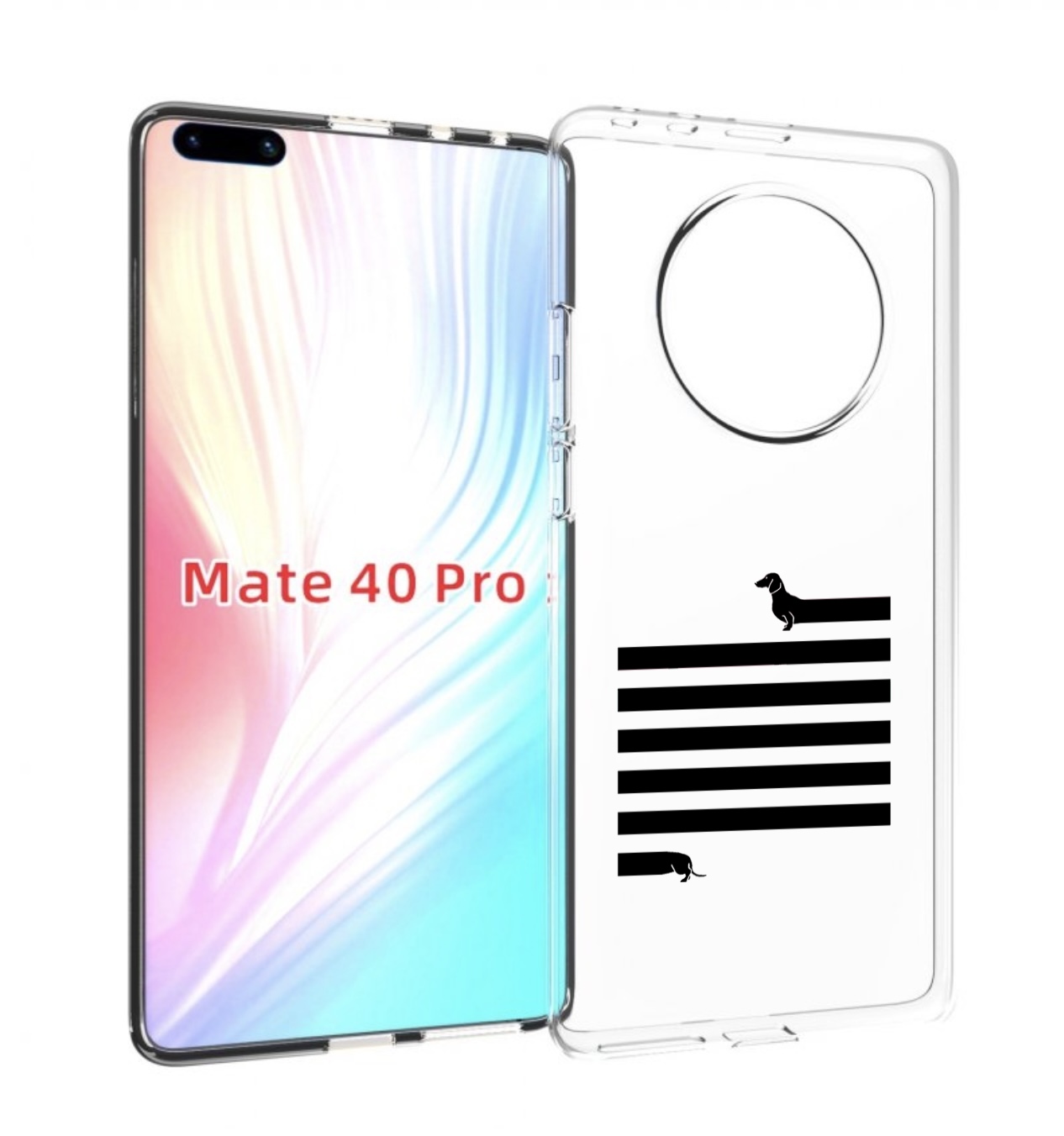 

Чехол MyPads длинная-такса для Huawei Mate 40 Pro (NOH-NX9), Прозрачный, Tocco