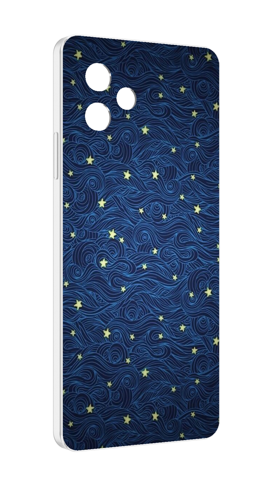 Чехол MyPads волны с звездами акварель для Huawei Nova Y61 / Huawei Enjoy 50z