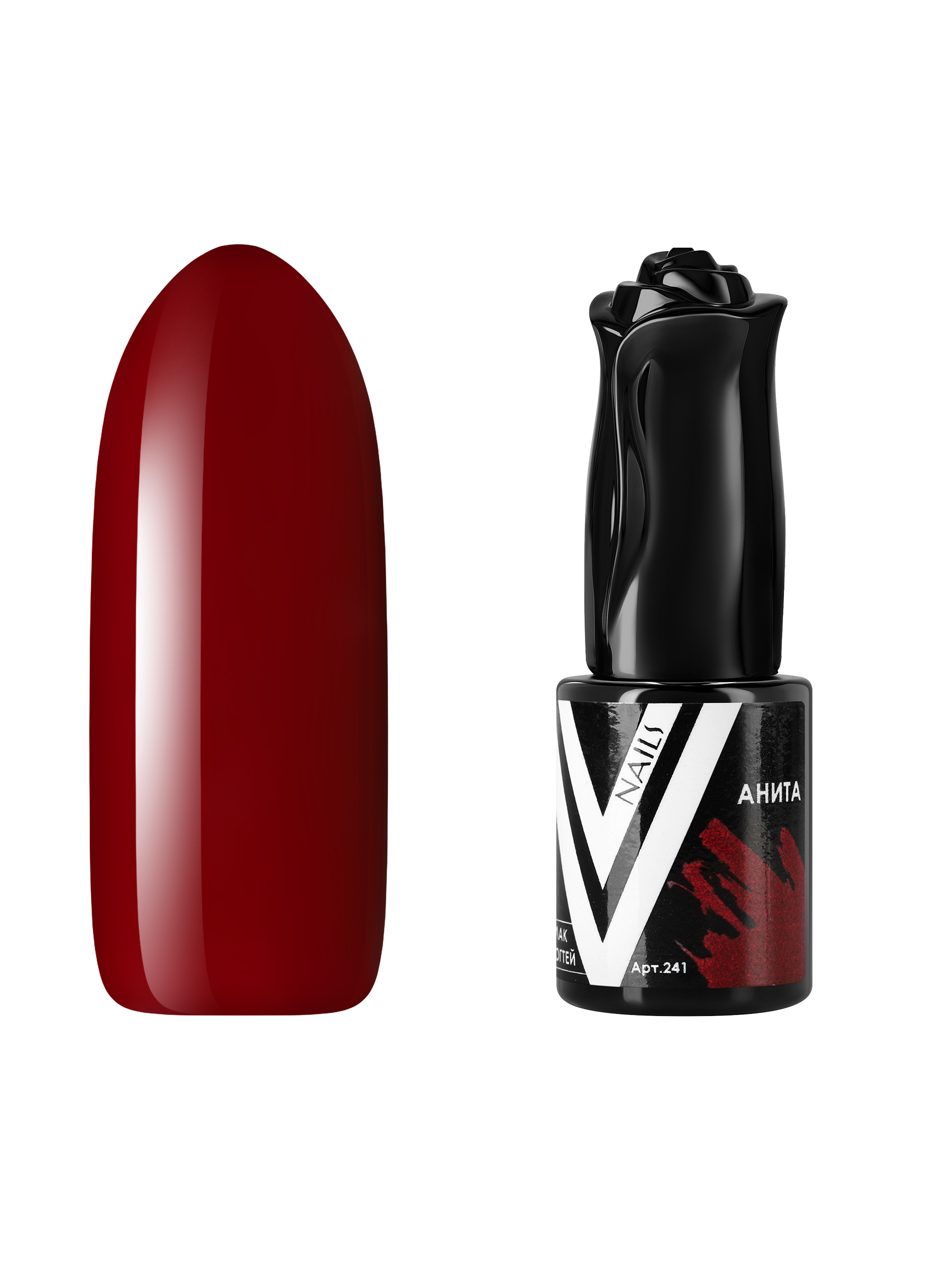 Гель-лак для ногтей Vogue Nails плотный самовыравнивающийся, темный, красный, 10 мл iva nails гель лак nude thermo