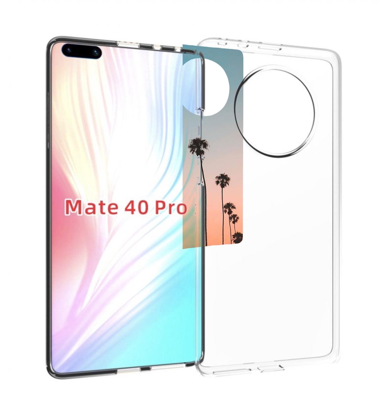 

Чехол MyPads дорога-с-закатом для Huawei Mate 40 Pro (NOH-NX9), Прозрачный, Tocco