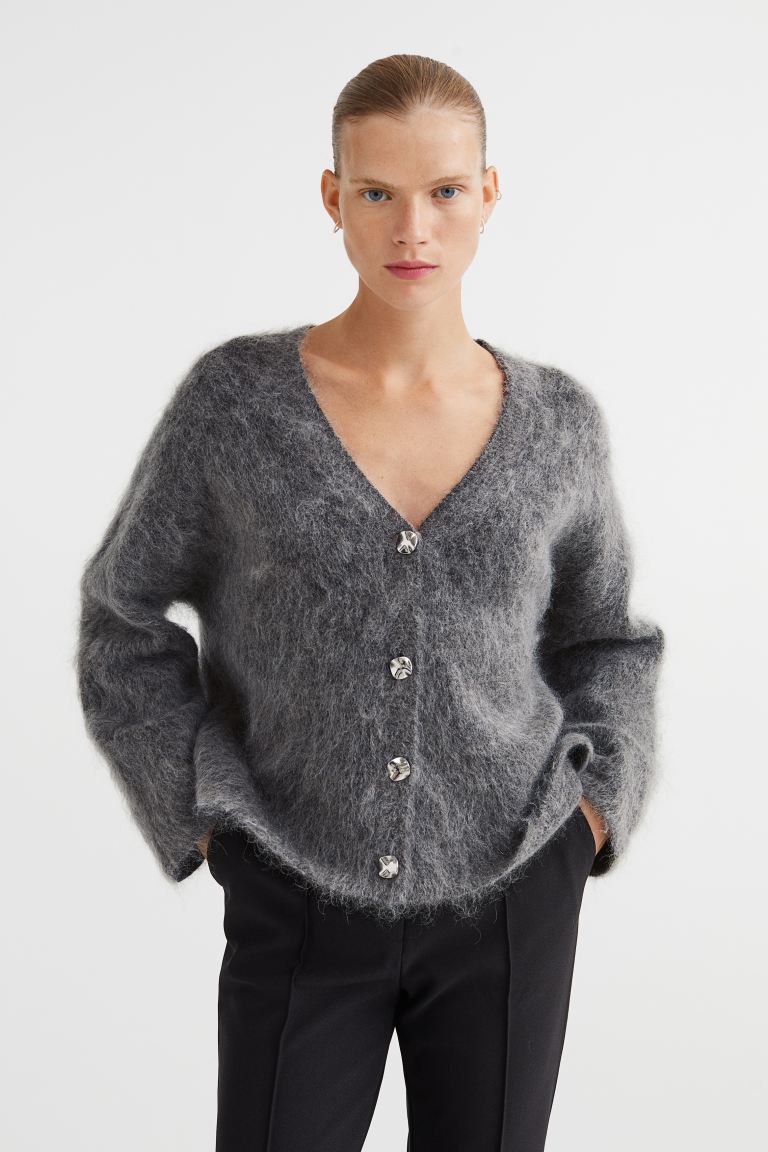 

Кардиган женский H&M 1109618001 серый L (доставка из-за рубежа), 1109618001