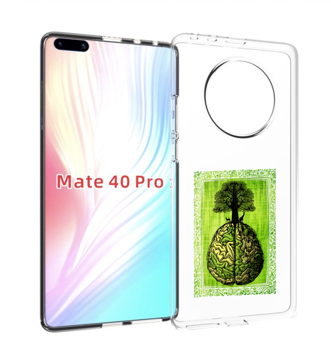 

Чехол MyPads абстракция здоровый мозг для Huawei Mate 40 Pro (NOH-NX9), Прозрачный, Tocco