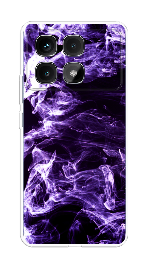

Чехол на Xiaomi Redmi K70 Ultra "Фиолетовый дым", Фиолетовый;белый;черный, 323050-1