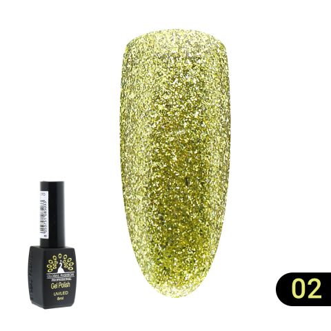 фото Гель-лак global fashion золото gold 02