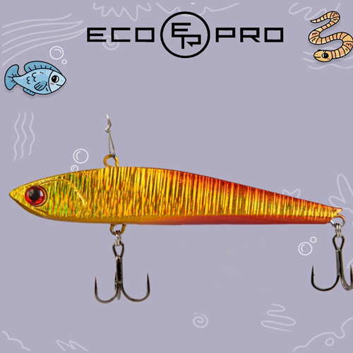 Виб (тонущий воблер) для зимней рыбалки ECOPRO Sharkey Smoked Shprot EPVSH75/15S-105