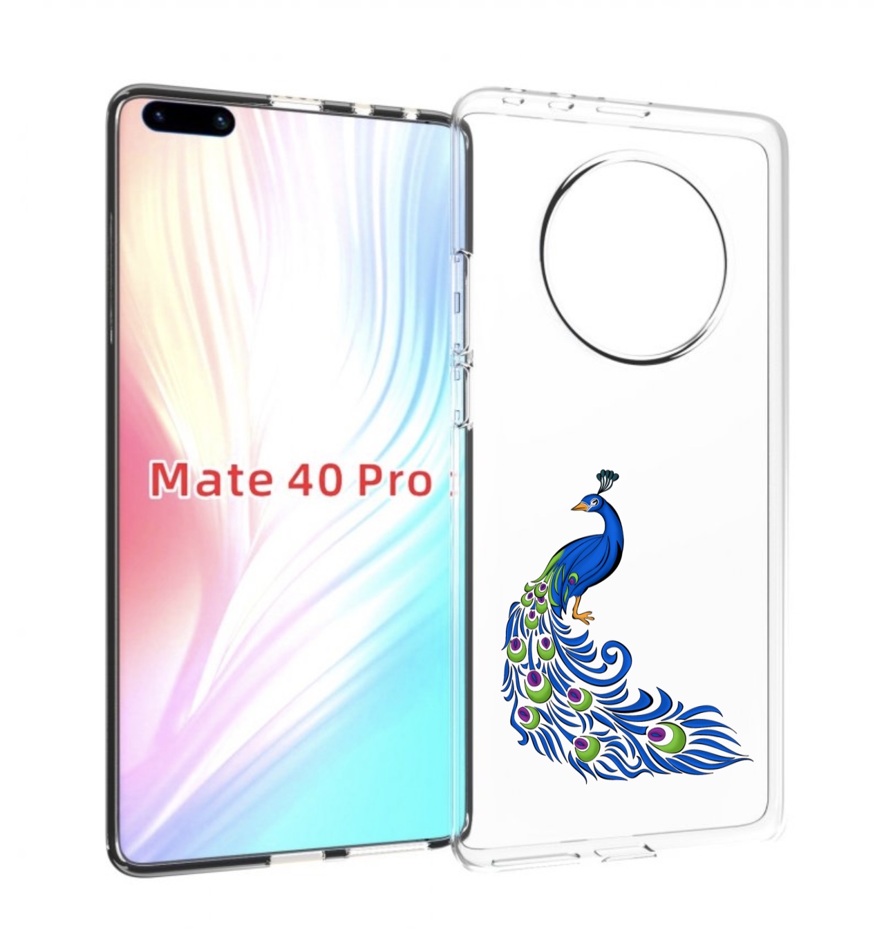 

Чехол MyPads жарптица-голубая для Huawei Mate 40 Pro (NOH-NX9), Прозрачный, Tocco