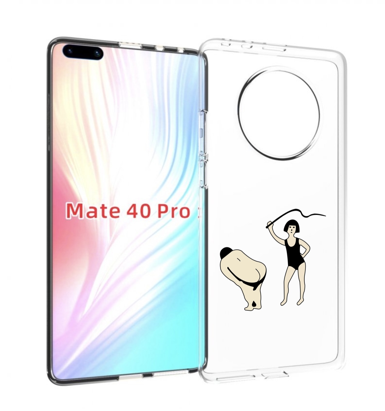 

Чехол MyPads женщина-наказывает для Huawei Mate 40 Pro (NOH-NX9), Прозрачный, Tocco