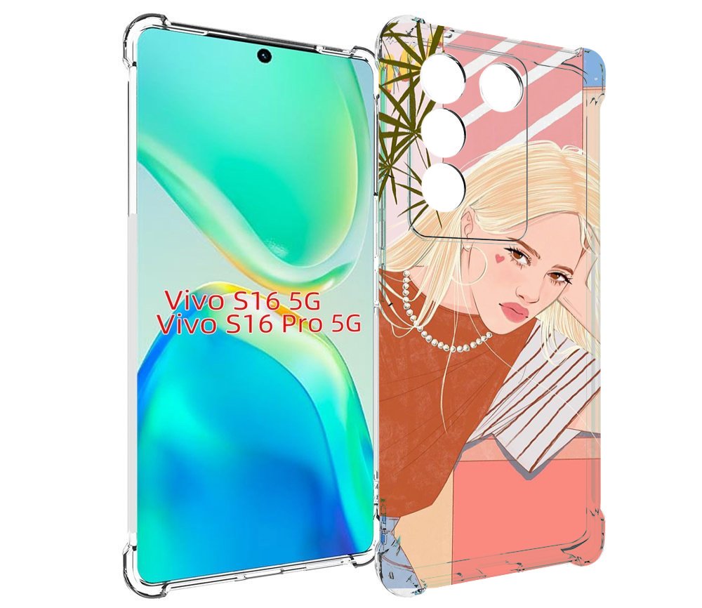 

Чехол MyPads летняя-девочка женский для Vivo S16 5G/S16 Pro 5G/V27/V27 Pro, Tocco