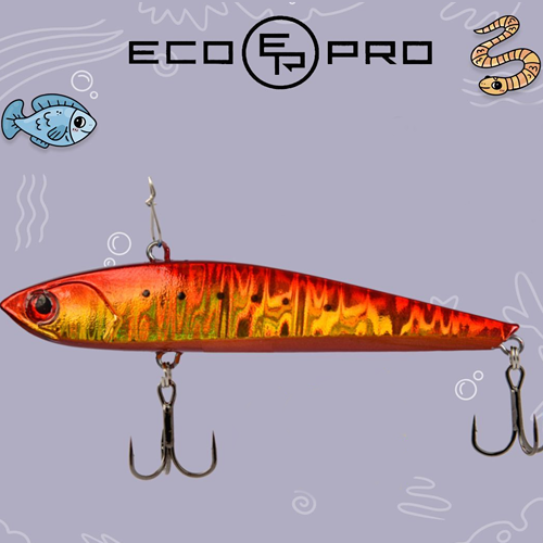 Виб (тонущий воблер) для зимней рыбалки ECOPRO Sharkey Smoked Shprot EPVSH75/15S-037