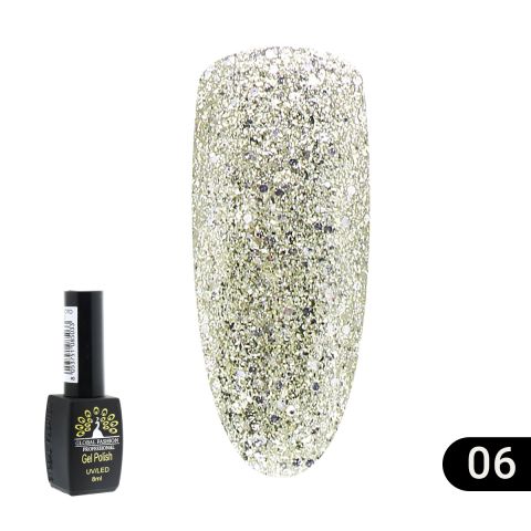 

Гель-лак Global Fashion золото Gold 06