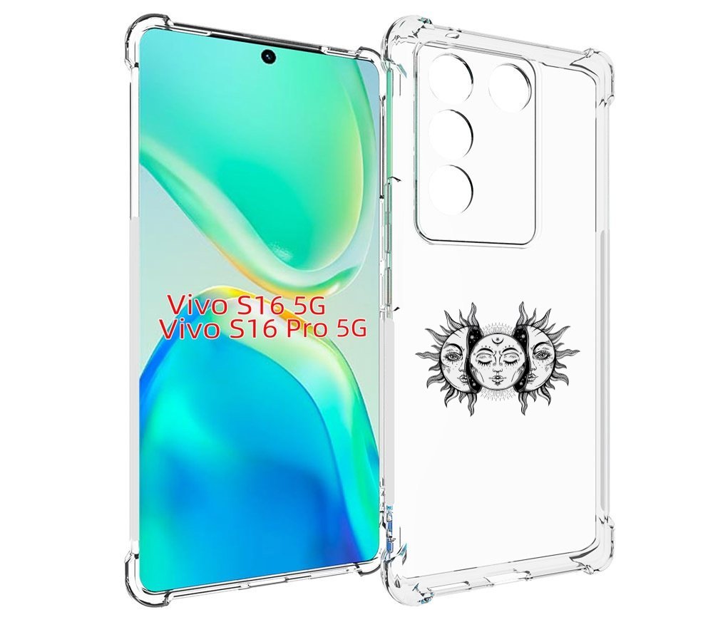 

Чехол MyPads луна-в-солнце для Vivo S16 5G/S16 Pro 5G/V27/V27 Pro, Tocco