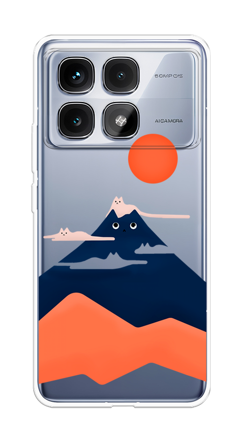 

Чехол на Xiaomi Redmi K70 Ultra "Кот-гора", Черный;оранжевый, 323050-1