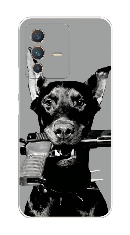 

Чехол Awog на Vivo V23 "Доберман", Серый, 266050-1