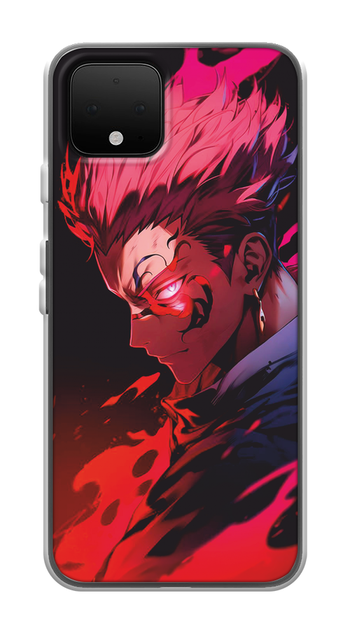 

Чехол Awog на Google Pixel 4 "Взгляд Сукуны", Розовый;красный;черный, 270250-1