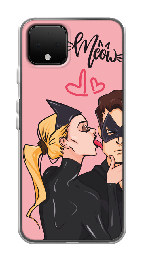 

Чехол Awog на Google Pixel 4 "Kiss of Cat Woman", Розовый;черный;бежевый, 270250-1