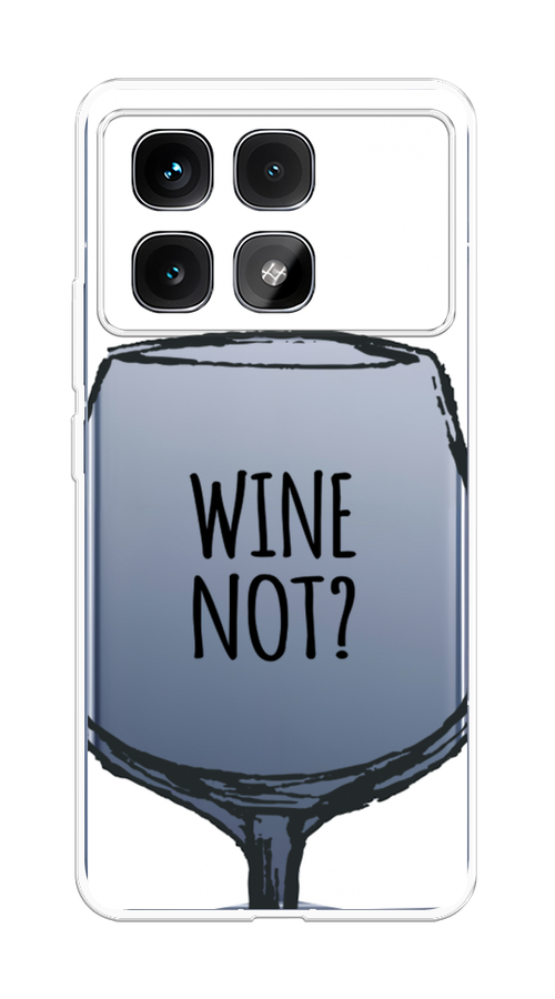 

Чехол на Xiaomi Redmi K70 Ultra "Wine not white", Белый, 323050-1