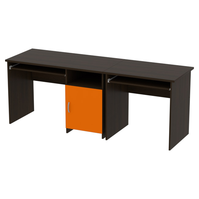 

Компьютерный стол ДКС-24 200/60/76 см Венге + Оранж