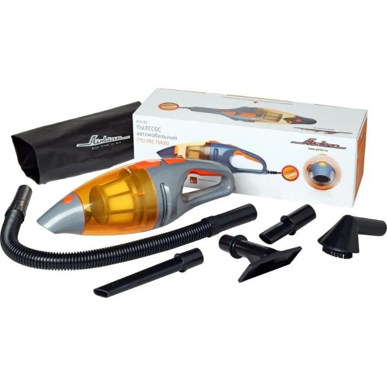 

Автомобильный пылесос Airline CYCLONE TURBO 150 Вт, 0.5 л, 6 кПа VCA-03