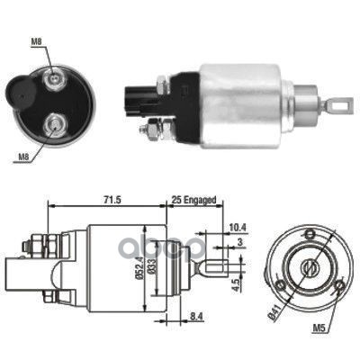 

Реле Втягивающее Audi A3 (8p1) Vw Golf Vi 1.2 1.6 MEAT & DORIA арт. 46132, 46132