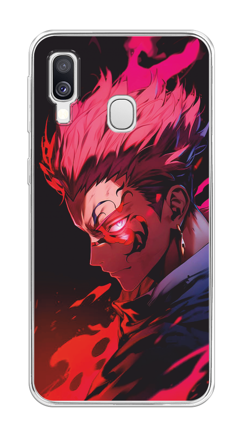 

Чехол Awog на Samsung Galaxy A40 "Взгляд Сукуны", Розовый;красный;черный, 28050-1