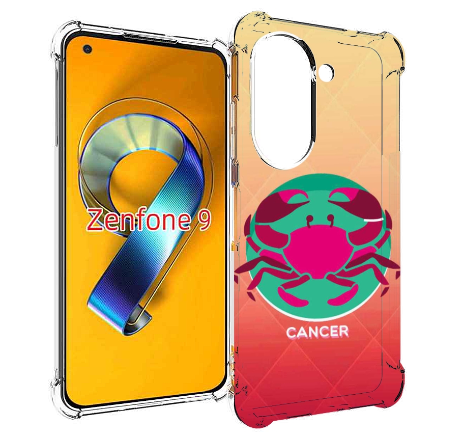 

Чехол MyPads знак зодиака рак 4 для Asus Zenfone 9 (AI2202), Прозрачный, Tocco