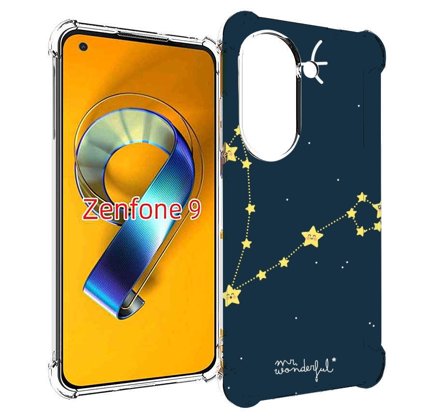 Чехол MyPads знак зодиака рыбы 1 для Asus Zenfone 9 (AI2202)