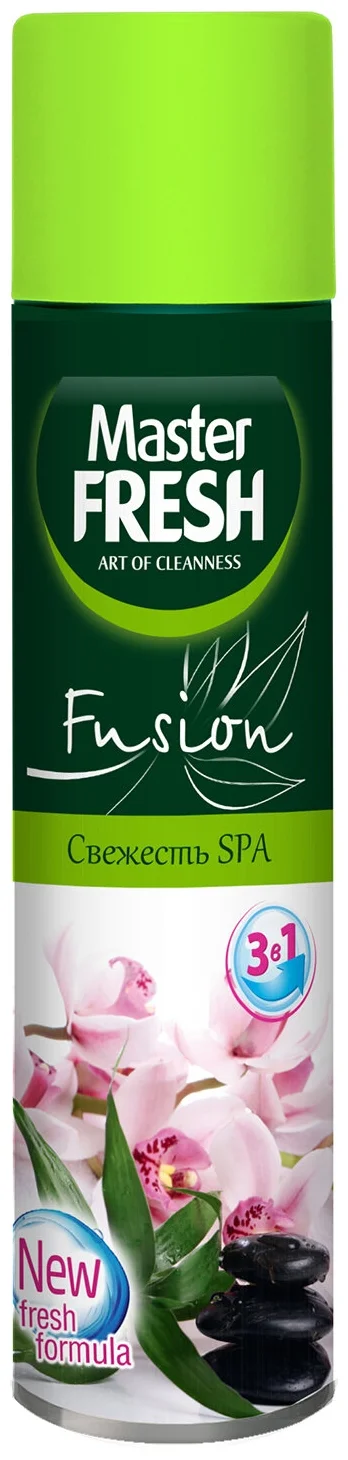 

Освежитель воздуха Master FRESH FA-493/400 СВЕЖЕСТЬ СПА 300 мл 23,5*19*19 СМ.(КОР=24ШТ.)