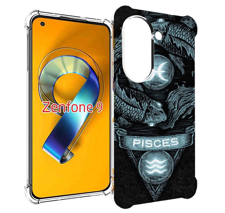 

Чехол MyPads знак зодиака рыбы 4 для Asus Zenfone 9 (AI2202), Прозрачный, Tocco