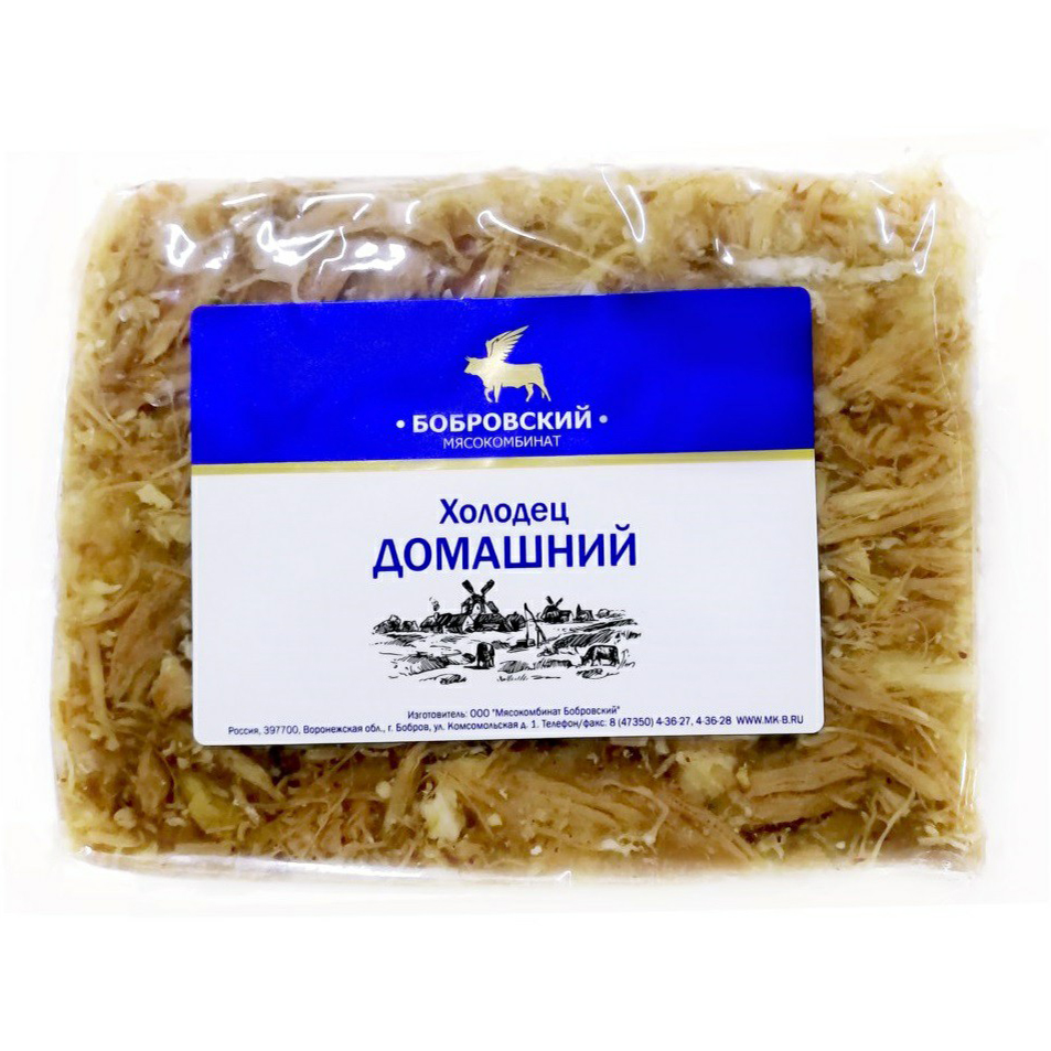 

Холодец Бобровский мясокомбинат домашний охлажденный +-1 кг