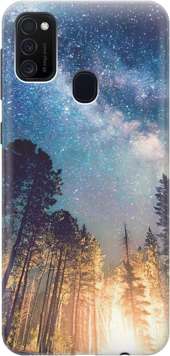 

Силиконовый чехол на Samsung Galaxy M21/M30s с принтом "Млечный путь", Синий;черный, 287