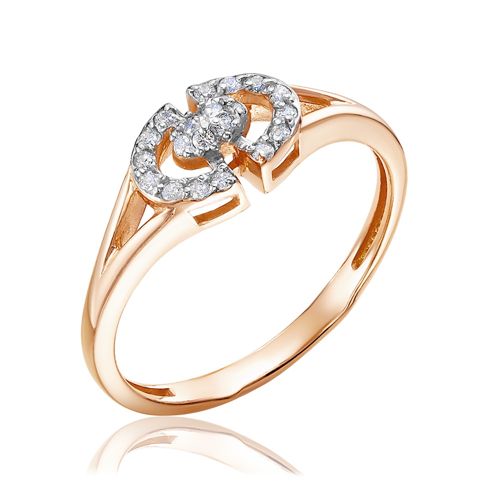 

Кольцо из золота р. , 585Gold 301012200, фианит, 301012200