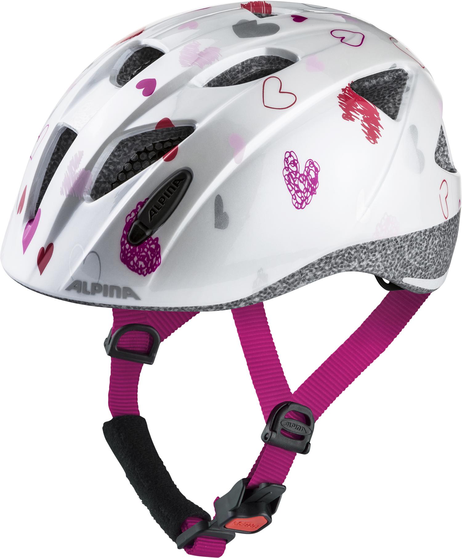 фото Велосипедный шлем alpina ximo, white hearts, s